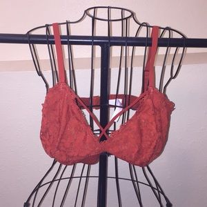 NWOT Xhilaration- Fall Orange Lace Bralette
